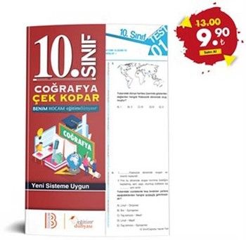 Eğitim Dünyası 10. Sınıf Coğrafya Çek Kopar Yaprak Test