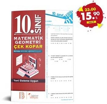 Eğitim Dünyası 10. Sınıf Matematik Geometri Çek Kopar Yaprak Test