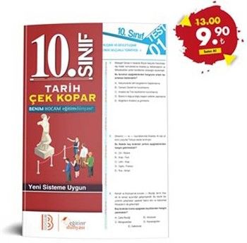 Eğitim Dünyası 10. Sınıf Tarih Çek Kopar Yaprak Test