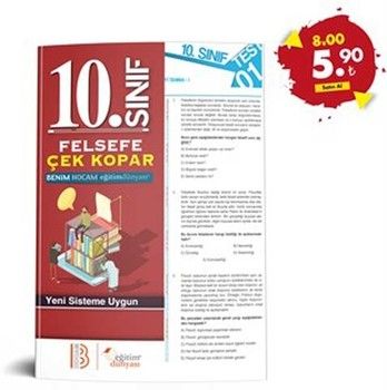 Eğitim Dünyası 10. Sınıf Felsefe Çek Kopar Yaprak Test