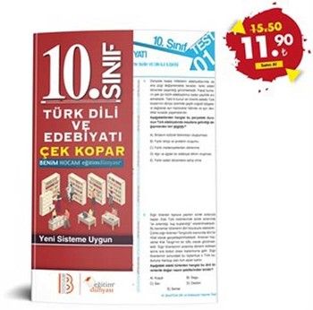 Eğitim Dünyası 10. Sınıf Türk Dili ve Edebiyatı Çek Kopar Yaprak Test