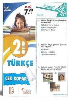 Eğitim Dünyası 2. Sınıf Türkçe Çek Kopar Yaprak Test