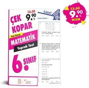 Eğitim Dünyası 6. Sınıf Matematik Çek Kopar Yaprak Test