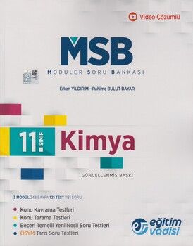 Eğitim Vadisi 11. Sınıf Kimya Güncel MSB Modüler Soru Bankası