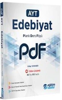 Eğitim Vadisi AYT Edebiyat Güncel PDF Planlı Ders Föyü