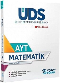 Eğitim Vadisi AYT Matematik Ünite Değerlendirme Sınavı