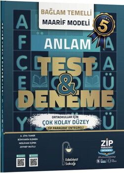 Edebiyat Sokağı 5. Sınıf Anlam Maarif Model Test ve Deneme