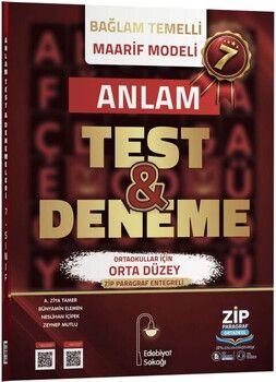 Edebiyat Sokağı 7. Sınıf Anlam Maarif Model Test ve Deneme