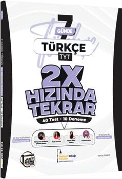Edebiyat Sokağı TYT Türkçe Ders Platosu 7 Günde 2X Hızında Tekrar Deneme