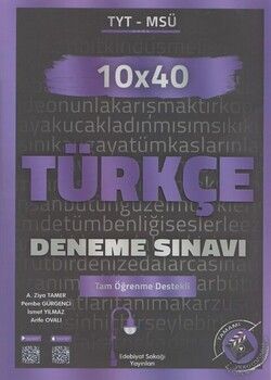  Edebiyat Sokağı TYT Türkçe 10x40 Deneme Sınavı