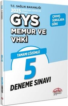 Editör Yayınları 2025 GYS Memur ve VHKİ 5 Deneme