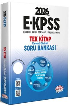 Editör Yayınları 2026 EKPSS Tek Kitap Soru Bankası