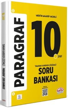 Editör Yayınları 10. Sınıf Paragraf Soru Bankası