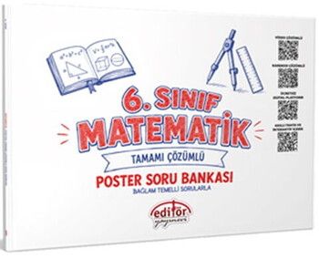 Editör Yayınları 6. Sınıf Matematik Poster Konu Anlatımlı