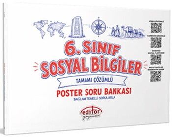 Editör Yayınları 6. Sınıf Sosyal Bilgiler Poster Soru Bankası