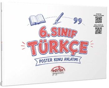 Editör Yayınları 6. Sınıf Türkçe Poster Konu Anlatımlı