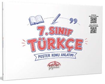 Editör Yayınları 7. Sınıf Türkçe Poster Konu Anlatımlı
