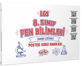 Editör Yayınları 8. LGS Sınıf Fen Bilimleri Poster Soru Bankası
