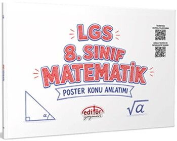 Editör Yayınları 8. Sınıf LGS Matematik Poster Konu Anlatımlı