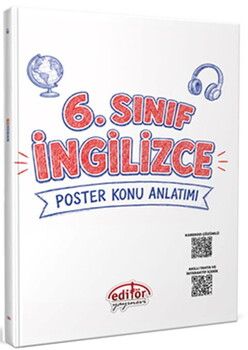 Editör Yayınları 6. Sınıf İngilizce Poster Konu Anlatımlı