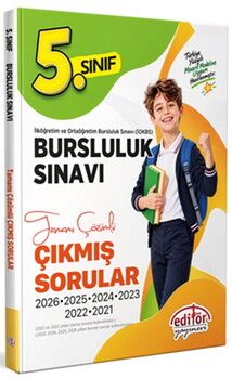 Editör Yayınları 5. Sınıf Bursluluk Sınavı Çözümlü Çıkmış Sorular