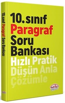 Editör Yayınları 10. Sınıf Paragraf Soru Bankası