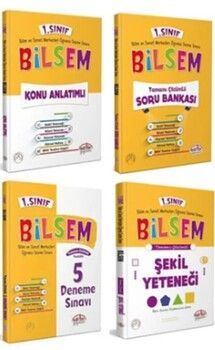 Editör Yayınları 1. Sınıf Bilsem Hazırlık Kitapları 4 lü Set