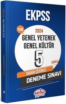 Editör Yayınları 2024 EKPSS GY GK 5 Deneme Sınavı