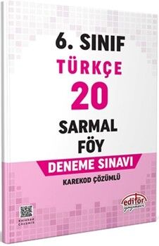 Editör Yayınları 6. Sınıf Türkçe 20 Sarmal Föy Deneme