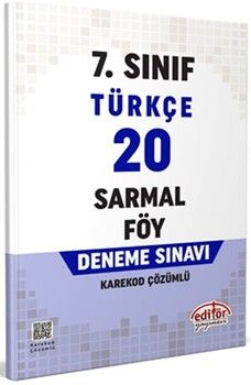 Editör Yayınları 7. Sınıf Türkçe 20 Sarmal Föy Deneme
