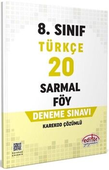 Editör Yayınları 8. Sınıf Türkçe 20 Sarmal Föy Deneme