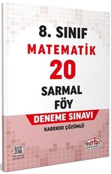 Editör Yayınları 8. Sınıf Matematik 20 Sarmal Föy Deneme