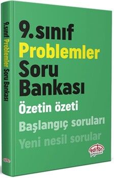 Editör Yayınları 9. Sınıf Problemler Soru Bankası