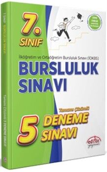 Editör Yayınları 7. Sınıf Bursluluk Sınavı Tamamı Çözümlü 5 Deneme Sınavı