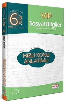 Editör Yayınları 6. Sınıf Sosyal Bilgiler VIP Hızlı Konu Anlatımlı