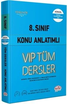 Editör Yayınları 8. Sınıf VİP Tüm Dersler Konu Anlatımlı
