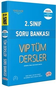 Editör Yayınları 2. Sınıf VİP Tüm Dersler Soru Bankası