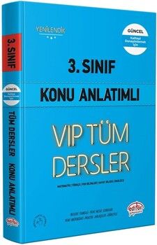 Editör Yayınları 3. Sınıf VİP Tüm Dersler Konu Anlatımlı