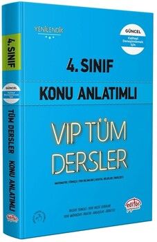 Editör Yayınları 4. Sınıf VİP Tüm Dersler Konu Anlatımlı