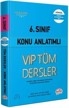 Editör Yayınları 6. Sınıf VİP Tüm Dersler Konu Anlatımlı