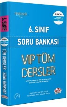 Editör Yayınları 6. Sınıf VİP Tüm Dersler Soru Bankası