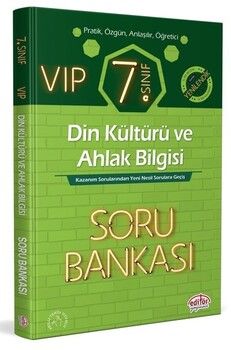 Editör Yayınları 7. Sınıf VIP Din Kültürü ve Ahlak Bilgisi Soru Bankası