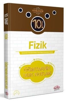 Editör Yayınları 10. Sınıf Fizik Öğretmenin Ders Notları