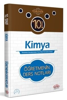 Editör Yayınları 10. Sınıf Kimya Öğretmenin Ders Notları