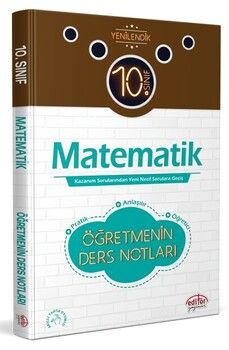 Editör Yayınları 10. Sınıf Matematik Öğretmenin Ders Notları