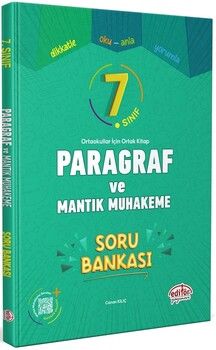 Editör Yayınları 7. Sınıf Paragraf Mantık ve Muhakeme Soru Bankası