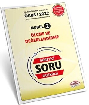 Editör Yayınları Uzman ve Başöğretmen Ölçme ve Değerlendirme Özet ve Öğretici Soru Fasikülü Modül 2