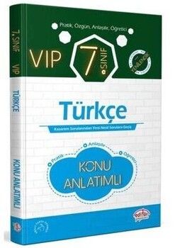 Editör Yayınları 7. Sınıf VİP Türkçe Konu Anlatımlı