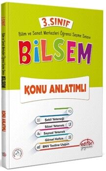 Editör Yayınları 3. Sınıf Bilsem Konu Anlatımlı