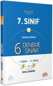 Editör Yayınları 7. Sınıf Tamamı Çözümlü 6 Deneme